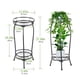 thumbnail image 2 of Soporte para plantas Kavlium para interiores y exteriores, 2 niveles, 69 cm, metal negro, 2 of 6