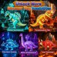 thumbnail image 3 of Dinosaur Toys Magnetic Tiles, 5 Movable Lava Dinosaur Toys, 3 of 3