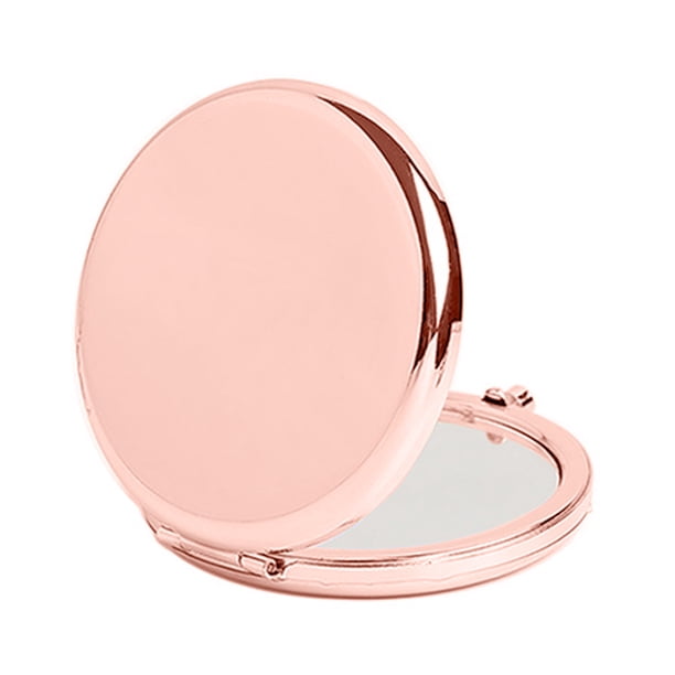 Espejo compacto de maquillaje para hombres, mujeres y niñas, elegante espejo de viaje para bolsillo, bolso o cartera, espejo pequeño portátil.