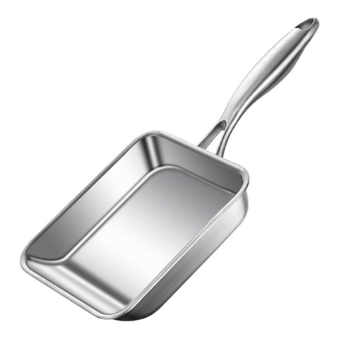 Magideal - Sartén Para Freír, Utensilios De Cocina, Suministros De Cocina, Sartén Para Asar Carne, Sartén Para Huevos, Sartén Para Tortilla Japonesa Para Acampar