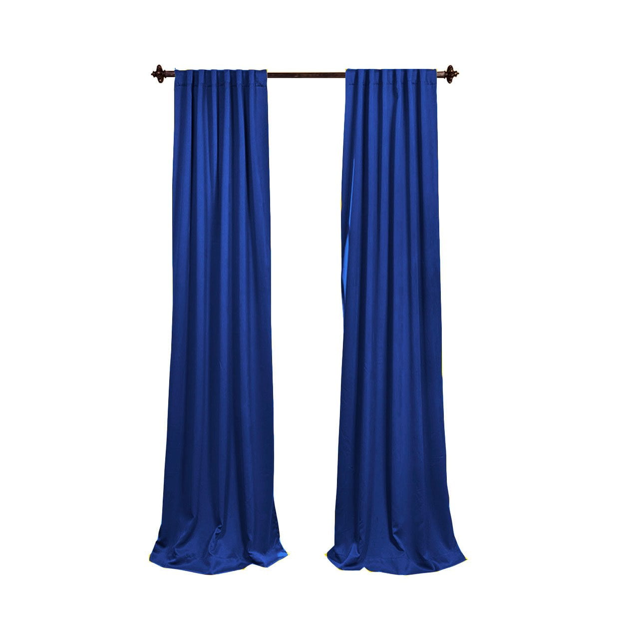La Linen - Popelín De Lino Y Poliéster Con Telón De Fondo, 96 X 58 Cm, 2 Unidades, Color Azul Real
