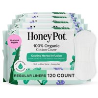 Panty Liners The Honey Pot Company Herbal Everyday, 120 Unidades