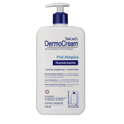 Crema Dermocream Avenas Orgánicas+Ceramidas 750 Ml Simond’S