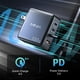 thumbnail image 5 of Cargador MINIX USB C de 100 W, 4 puertos USB-A/C, plegable, rápido, PPS Gan, 5 of 6