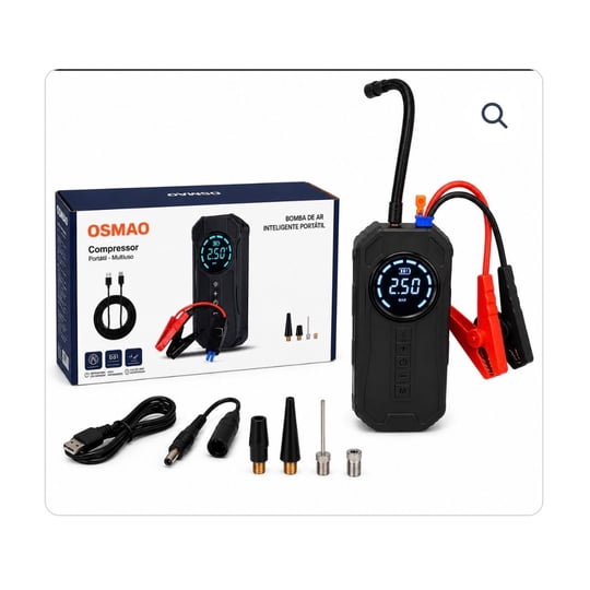 Genérico - Partidor Inalambrico Inflador Cargador De Celular Linterna