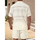 thumbnail image 3 of Conjunto Hombre 2 Piezas Short Camisa Textura Botones Urbano 0278, 3 of 3