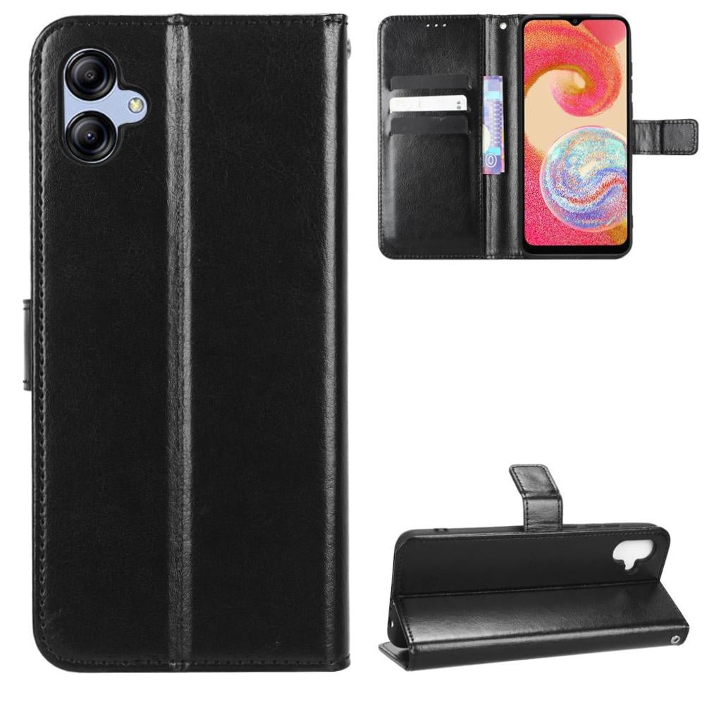 Foxdock - Funda Tipo Libro Para Samsung Galaxy A04e, Cartera Todo‑en‑uno, Funda Multifuncional Con Tarjetero Y Correa De Muñeca Desmontable