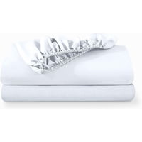 Sabanas Bajera 2 Plazas Blanca Ultra Suave Hilos Aura Zeus