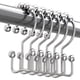 thumbnail image 1 of Juego de 12 ganchos para cortinas de ducha Titanker de metal resistente a la corrosión, 1 of 8