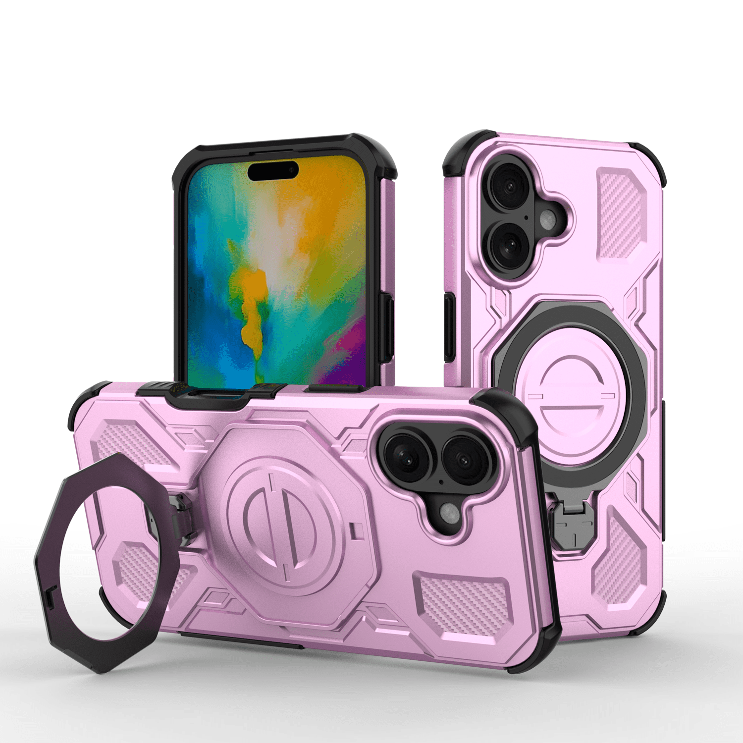 Funda Foxdock Para Iphone 16 , Magnética, Ligera, Soporte 360°, Antigolpes