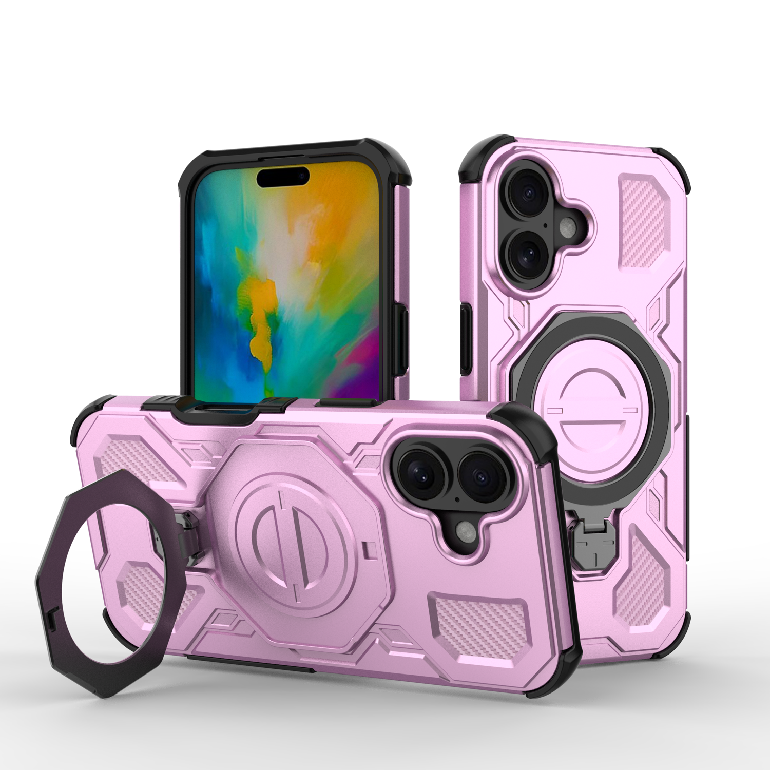 Funda Foxdock Para Iphone 16 , Magnética, Ligera, Soporte 360°, Antigolpes