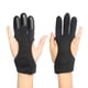 thumbnail image 3 of Guantes de tiro con arco disparando cuero de caza protector de tres dedos para jóvenes adultos principiantes 1pairs, 3 of 3