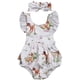 thumbnail image 1 of Mono navideño de Bambi para niñas, traje de sol sin espalda y diadema, atuendo de cumpleaños, 1 of 7