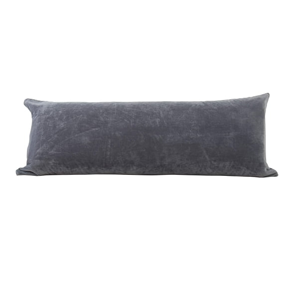 Funda de almohada corporal EVOLIVE, suave piel sintética de microvisón, 21 x 54 cm, gris