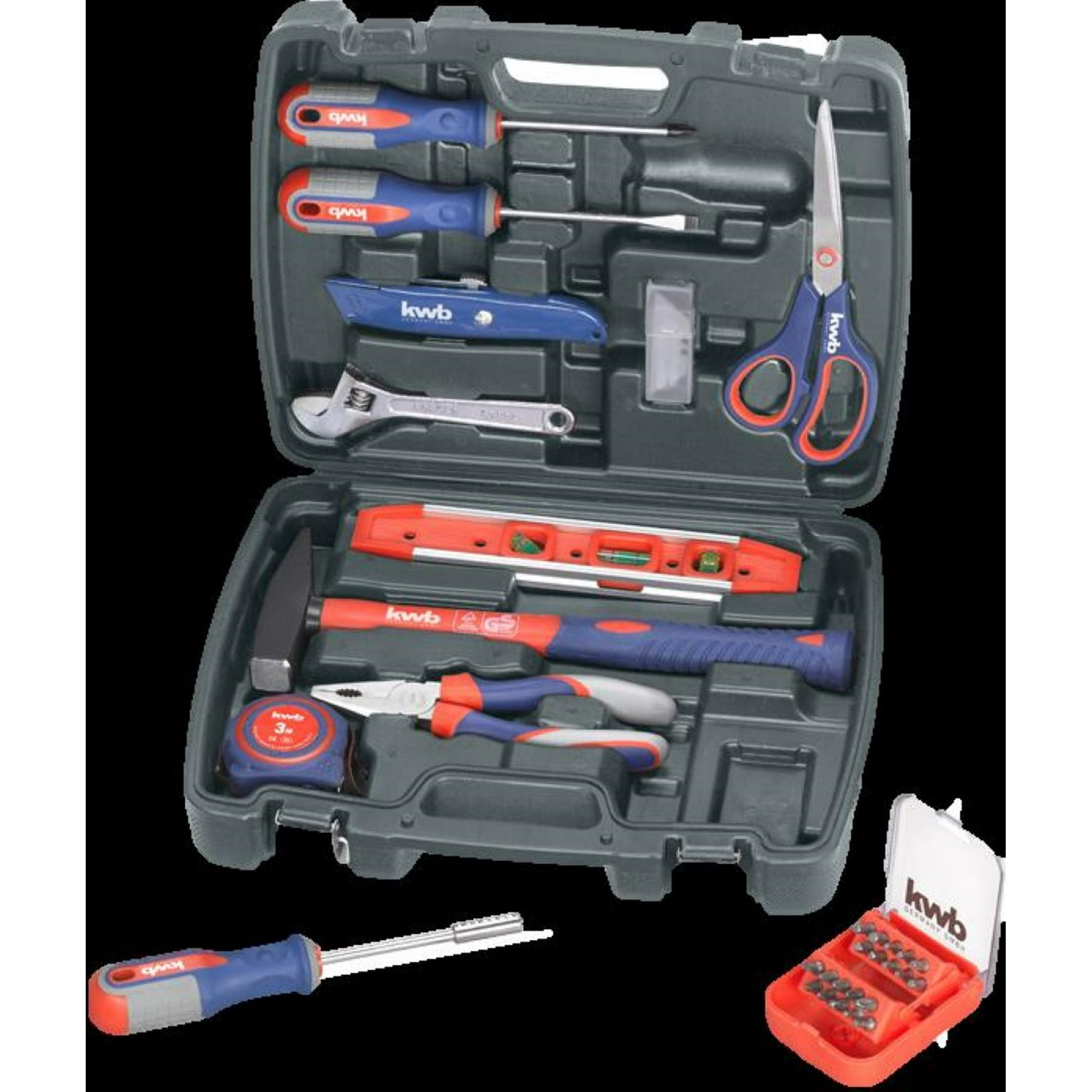 Maletín De Herramientas 40 Pzs Kwb 370720 Gris