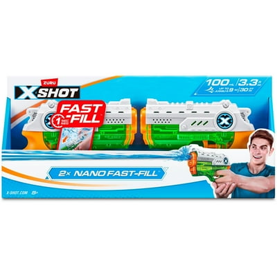 Set 2 Lanza Agua Nano 100 Ml Sistema Fast Fill X-Shot