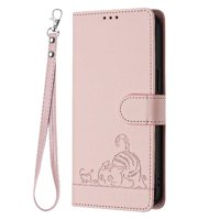 Funda Tipo Cartera Foxdock Para Samsung Galaxy A41 Con Soporte, Ranuras, Rfid, Diseño De Gato