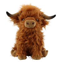 Magideal - Escocesa De Altas, Muñeco De Toro De Cabellero De Animal Suave, Juguete De Peluche Vívido Simulado Tierno Para Adultos, Regalos De