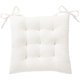thumbnail image 1 of Cojín para silla HLOVME 40 cm x 40 cm blanco con correas, 1 of 7