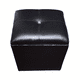 thumbnail image 4 of Pouf Baul Negro Eco Cuero 40*33*45 Rimar, 4 of 5