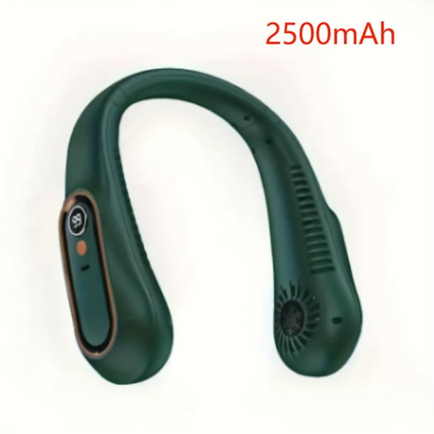 1pc Portable USB Cooler Fan with 5 Speeds and Digital Display - Super Strong Technology and Bladeless Design for Outdoor Use