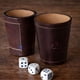 thumbnail image 2 of Vaso Cacho Cuero Dommo Burano Café + 5 Dados - PS, 2 of 4