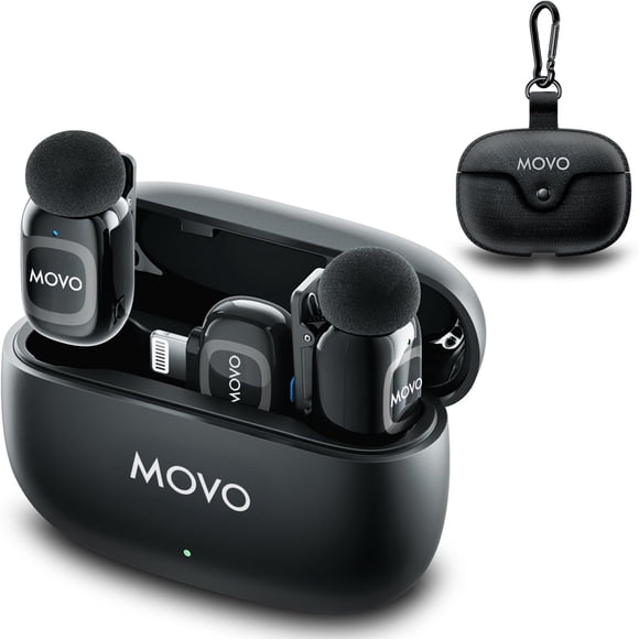 Micrófono Lavalier inalámbrico Movo Anomic para iPhone