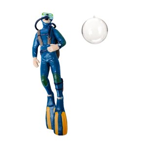 Magideal - Figura De Buzo En Miniatura, Miniatura Para Decoración De Acuarios, Simulación, Linda Figura De Buzo, Accesorios Paisajísticos Para Colección De Acuar Azul 35 X 32 X 122 Cm