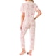 thumbnail image 3 of INSPIRE CHIC Conjunto de Pijama para Mujer con Botones, Estampado Floral de Tencel, Manga Corta, Cuello con Solapa, Pantalones con Bolsillos, Talla L, Amarillo, 3 of 6