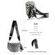 thumbnail image 4 of Bandolera FEIBOON Spacious a cuadros de nylon para mujer, 4 of 6