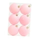 thumbnail image 4 of 6 Bolas Navideñas Flocadas De 6 Cm Para Decoración De Aniversario, Color Rosa, 4 of 5