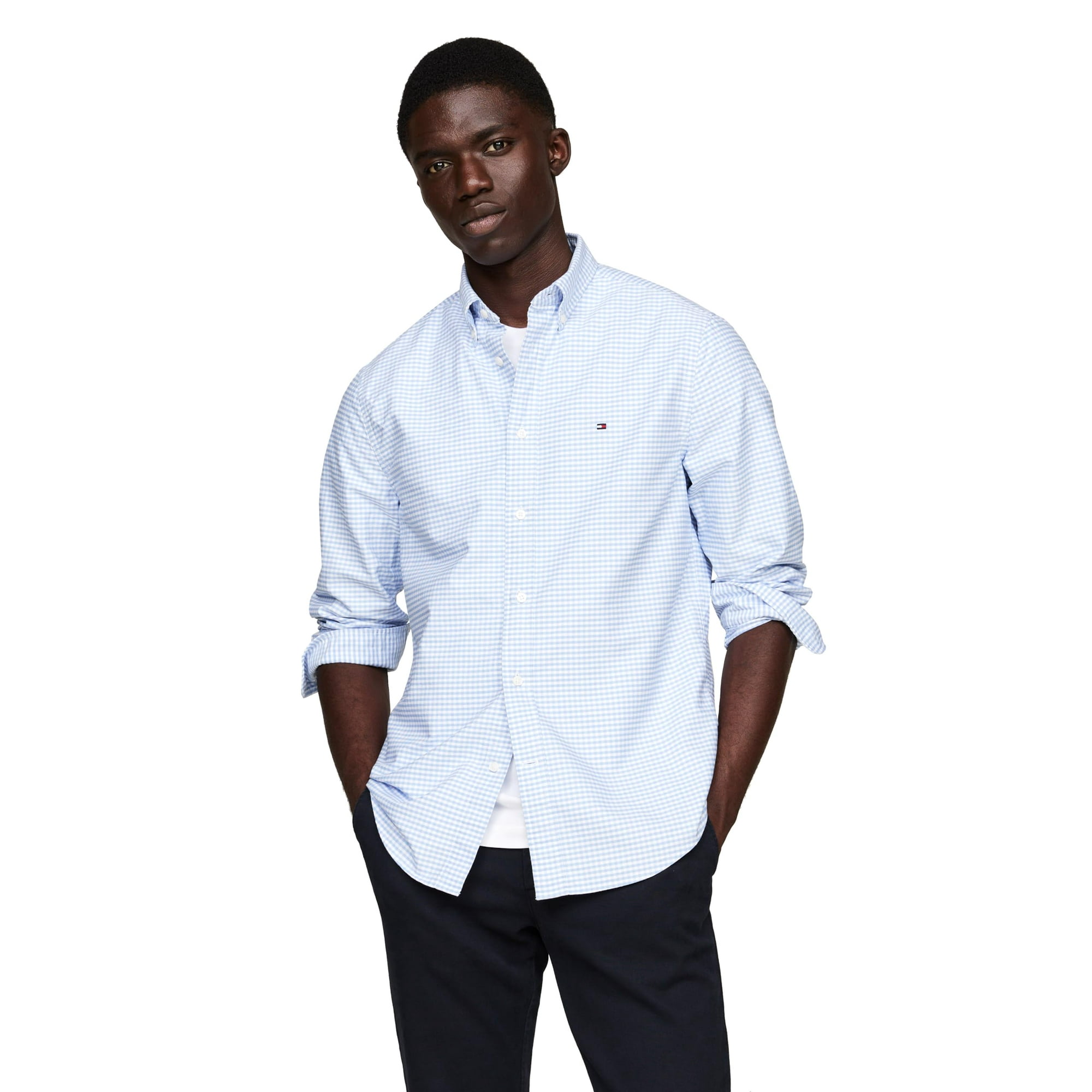 Camisa Tommy Hilfiger Heritage Oxford Gingham Para Hombre