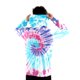 thumbnail image 5 of Polerón full zipper con capucha lila turquesa tie dye spitfire hombre street culture season, 5 of 6