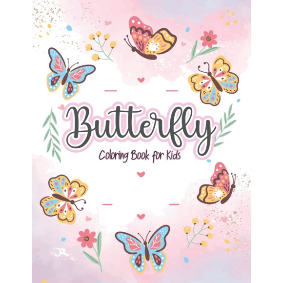 Libro de colorear Majosta Butterfly para niños con 50 páginas únicas