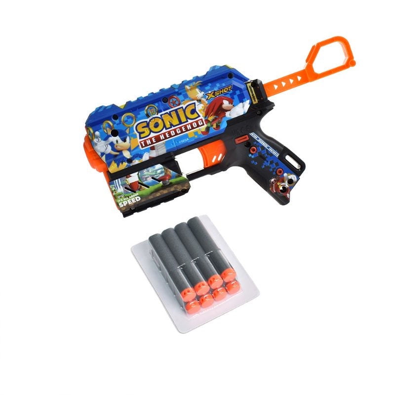 X-Shot - Lanza Dardos Flux Skins Sonic Con 8 Dard