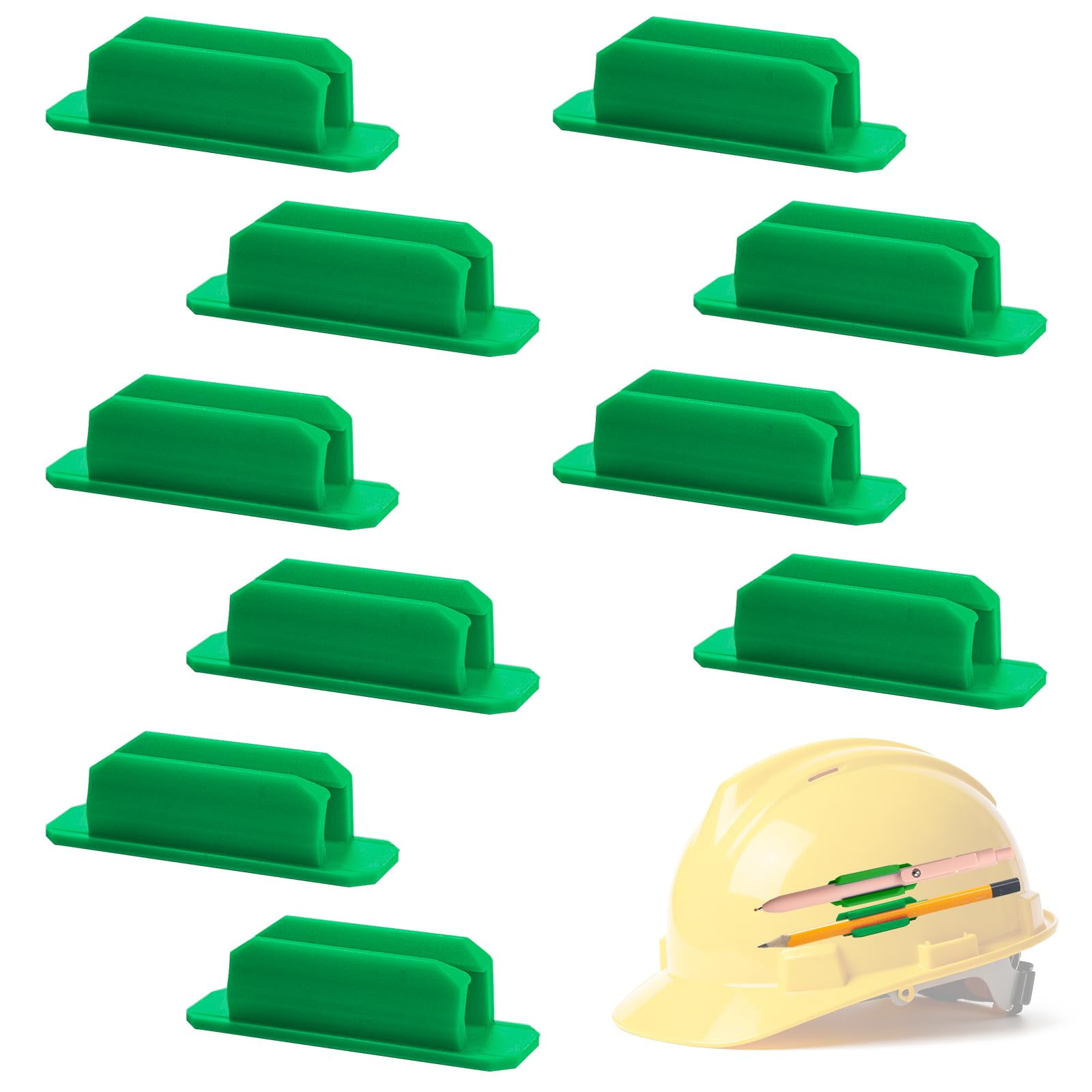 Soporte Adhesivo De Silicona Para Bolígrafos De Pared Zgqhzr, 10 Unidades (verde)