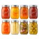 thumbnail image 1 of Frascos Mason NutriChef Paquete de 8 de Vidrio Grueso de 500 ml con Tapas, 1 of 8