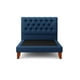 thumbnail image 2 of Cama Plaza y Media Azul Francia Respaldo + Base, 2 of 3