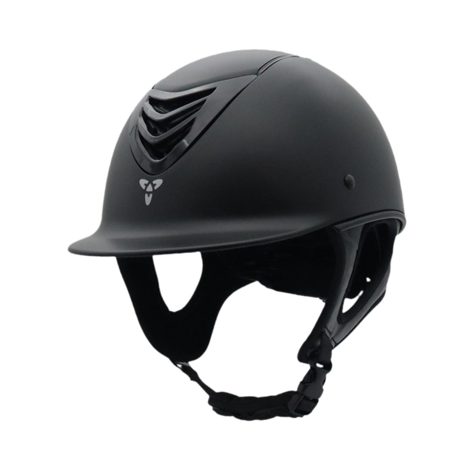 Ioensy - Casco De Equitación A Prueba De Golpes Transpirable Con Forro Extraíble Para Hombres Y Mujeres Negro 54 Cm A 58 Cm
