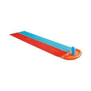 Deslizador Tobogan De Agua Doble 4.88M Con Lluvia Bestway Multicolor Tamano Unico