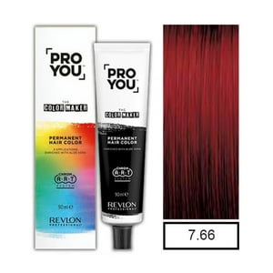 Revlon - Tintura 7.66 Pro You Rubio Medio Rojo Intenso 90Ml Mas Oxidante