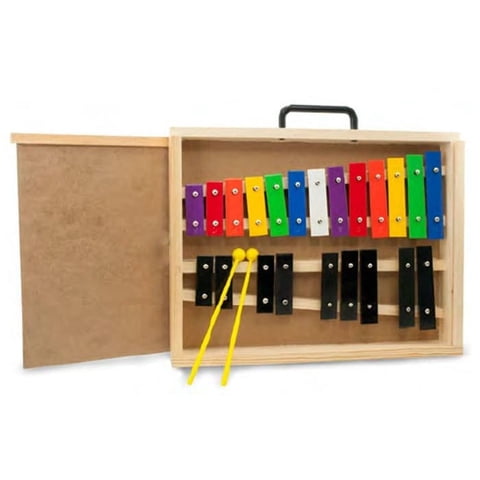 Alaguez - Metalófono 22 Notas Color Az-Mt22C