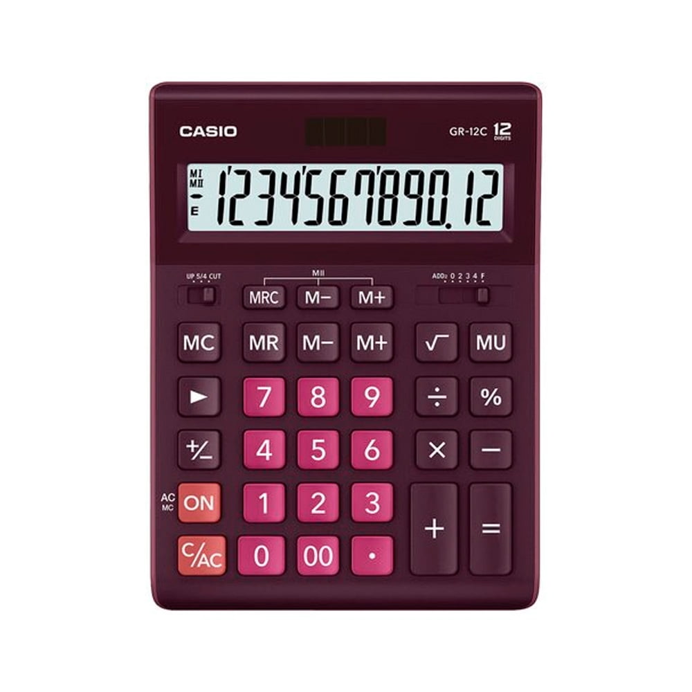 Calculadora De Mesa Morada Casio Gr-12c-wr