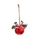 thumbnail image 3 of Campana De Navidad Hecha A Mano Linda Para La Decoración Del árbol De Navidad Para El Porche Guirnalda De Navidad Campana Redonda Roja, 3 of 3