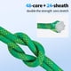 thumbnail image 3 of Cuerda de Escalada Kynara 1/2 Pulgada 45,7 m Nylon Verde de Alta Resistencia, 3 of 7
