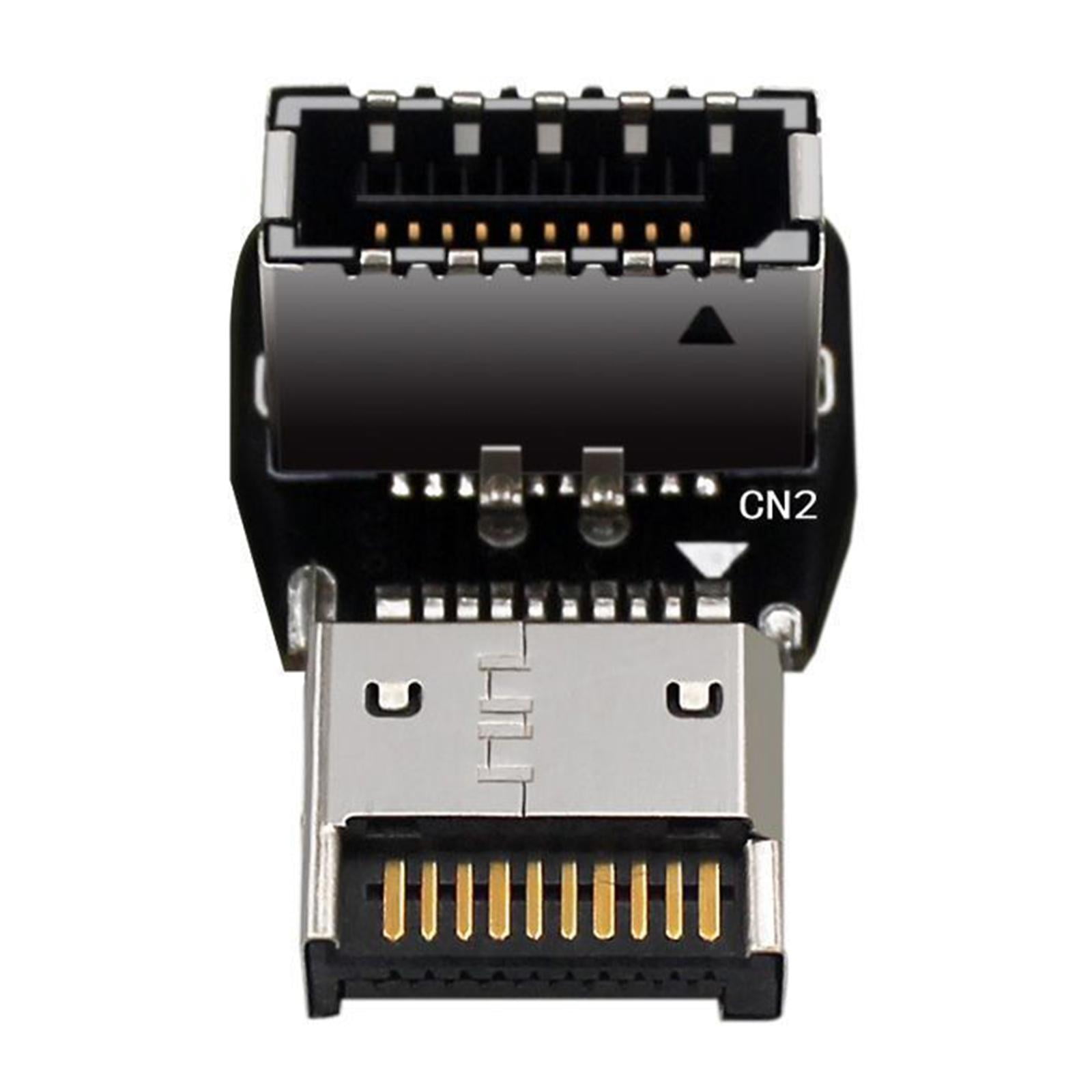 Magideal - Tipo E Usb 3.1 Encabezado Del Panel Frontal Codo De , Fácil De Usar, Pequeño Y Compacto Ahorre Espacio Para Placa Base, Pc, Accesorios , Estilo B