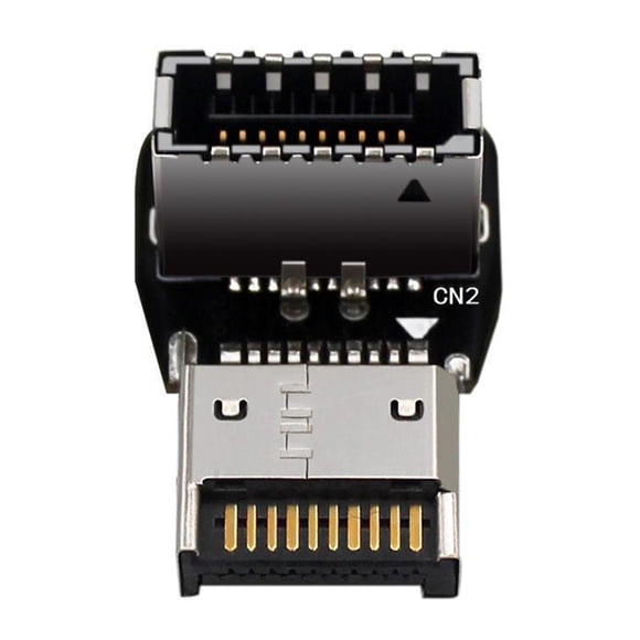 Tipo E USB 3.1 Encabezado del panel frontal Codo de , fácil de usar, pequeño y compacto Ahorre espacio para placa base, PC, accesorios , estilo B