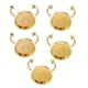 thumbnail image 2 of Base De Anillos De Acero Inoxidable, 5 Uds., Suministros Para Fabricación De Joyas, Bandeja Redonda, Bricolaje, Oro, 8mm, 2 of 5