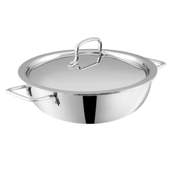 Kadai Vinod Platinum Triply de Acero Inoxidable 30 cm