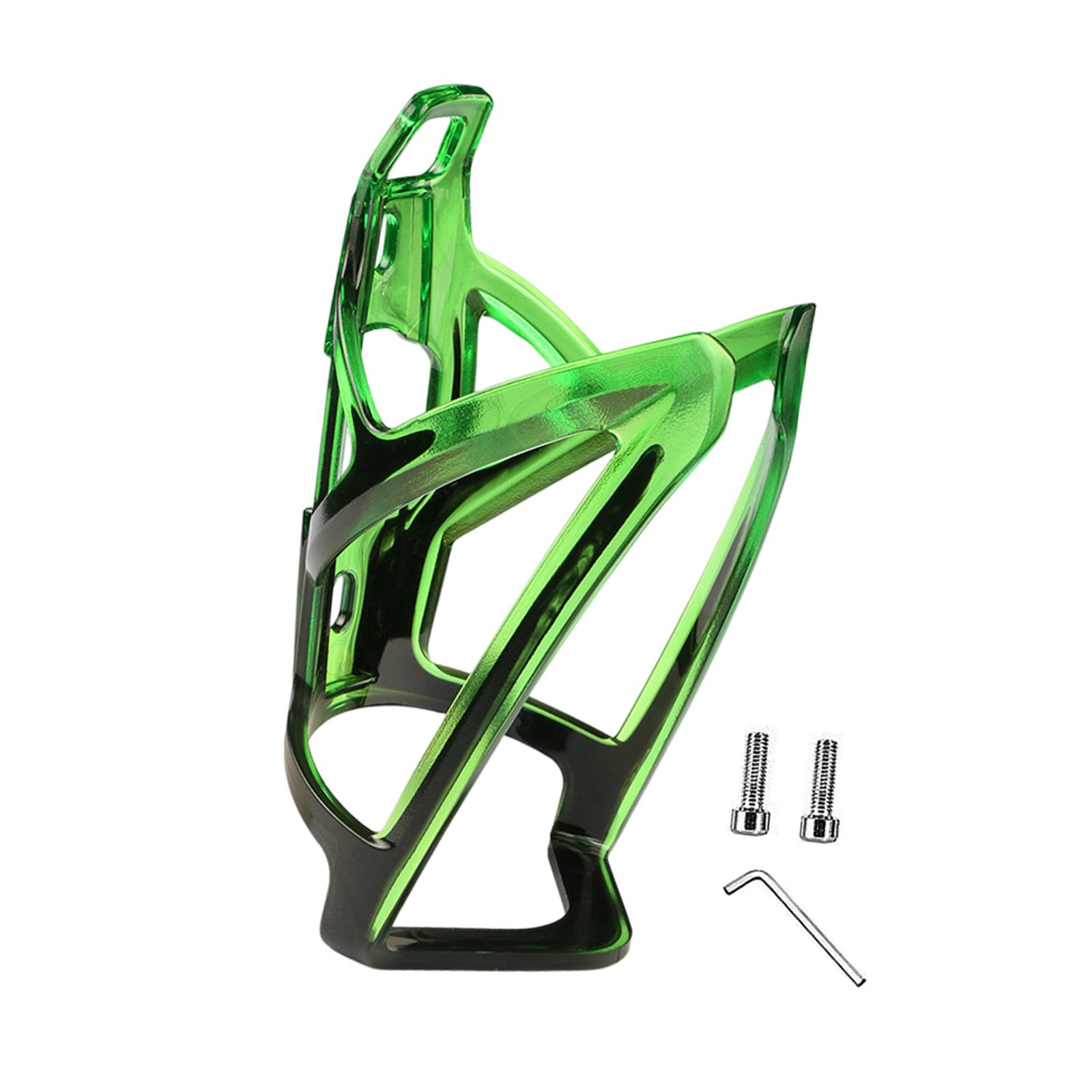 Magideal - Soporte Para Botella De Bicicleta Portavasos Resistente Ligero Accesorio Con Tornillos Material Pc Adecuado Para Adultos Bicicleta Montaña Carretera P Verde